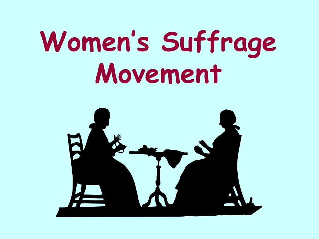 women s suffrage movement