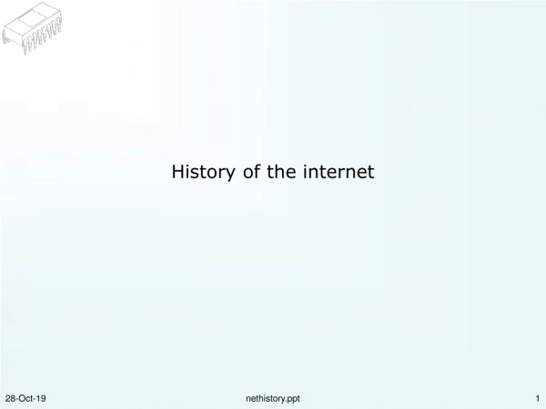History of the internet