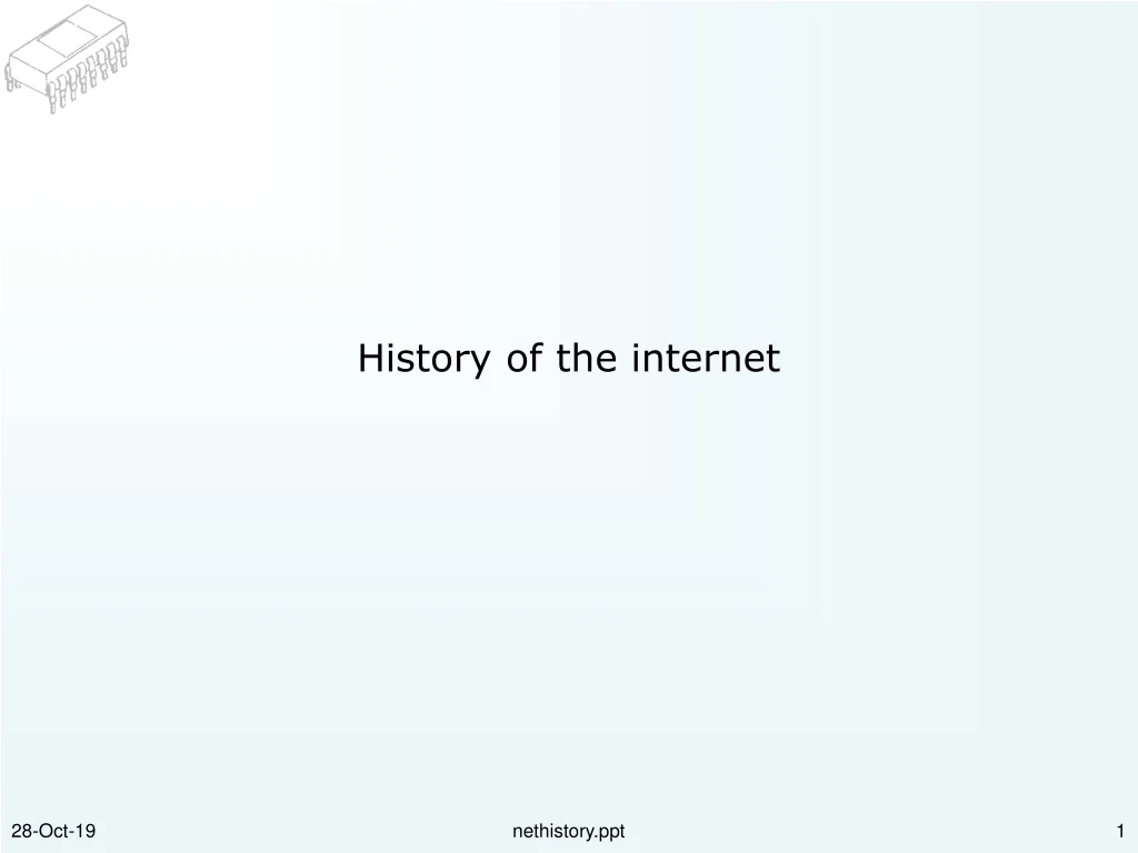 history of the internet