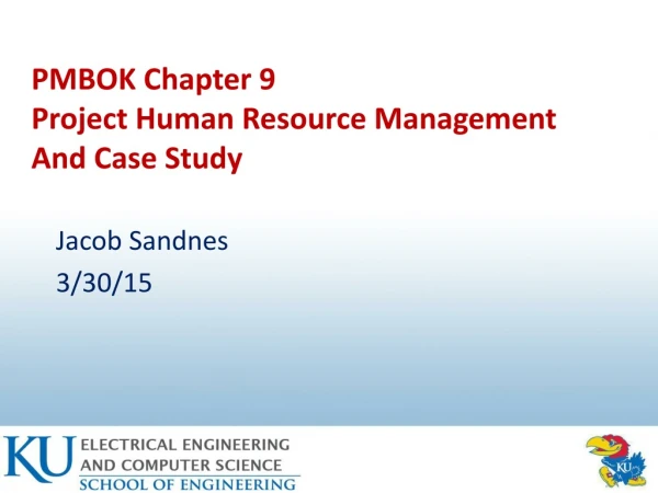 PMBOK Chapter 9 Project Human Resource Management And Case Study