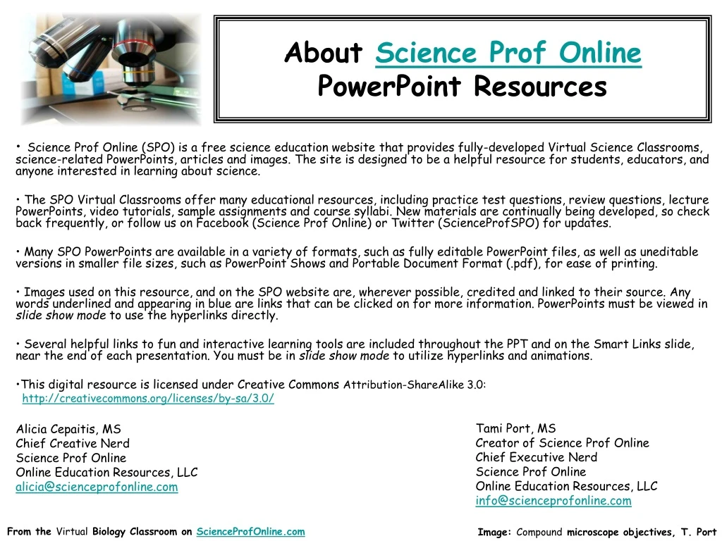 about science prof online powerpoint resources