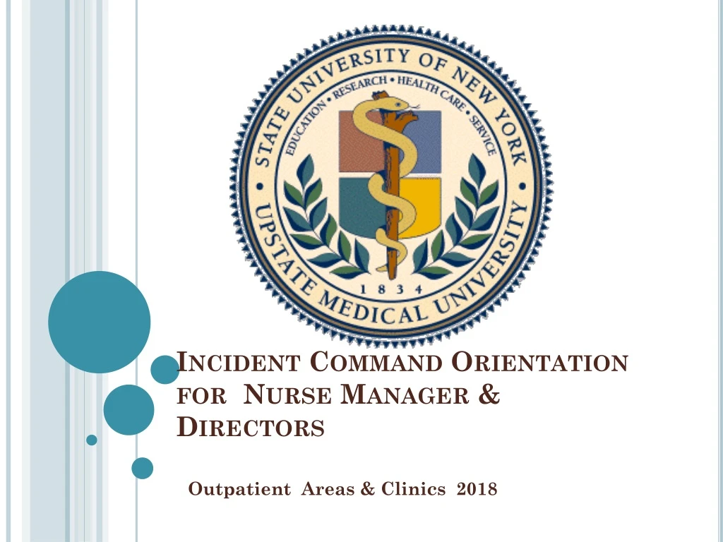 incident command orientation for nurse manager directors