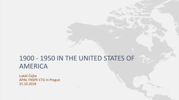 1900 - 1950 in the united states of america