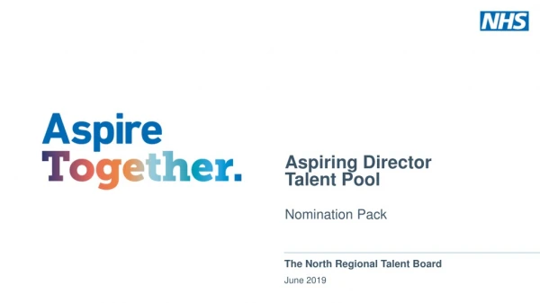 Aspiring Director Talent Pool Nomination Pack