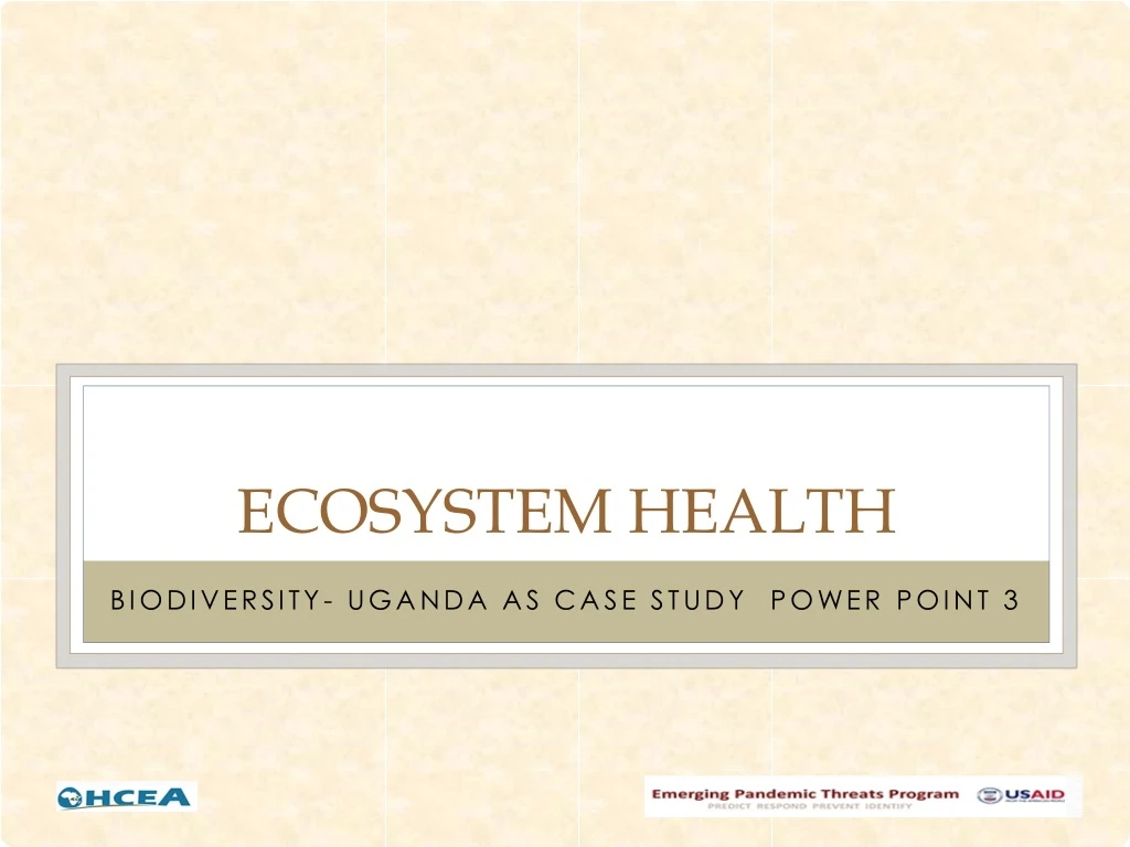 ecosystem health