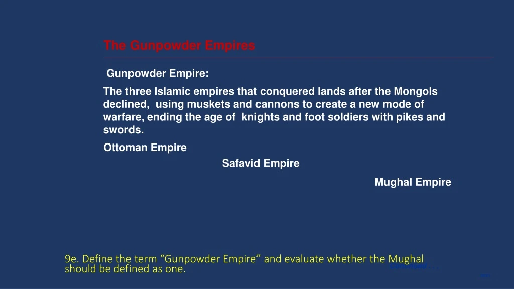 the gunpowder empires