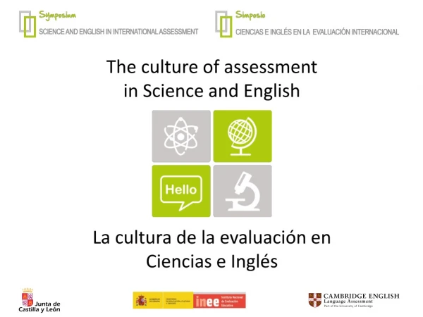 The culture of assessment in Science and English