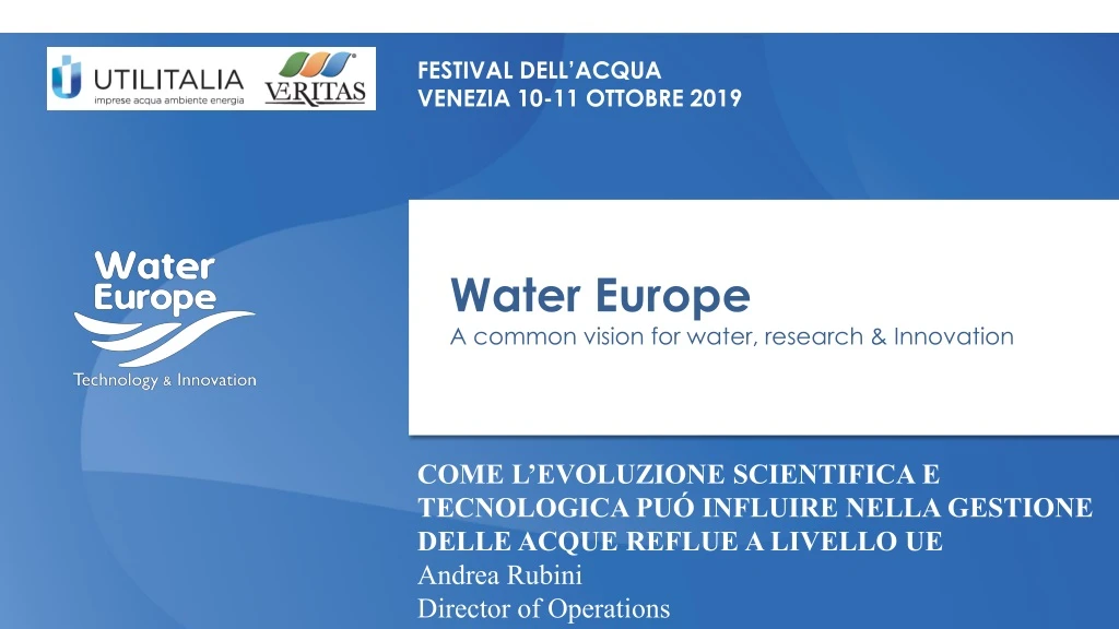 festival dell acqua venezia 10 11 ottobre 2019