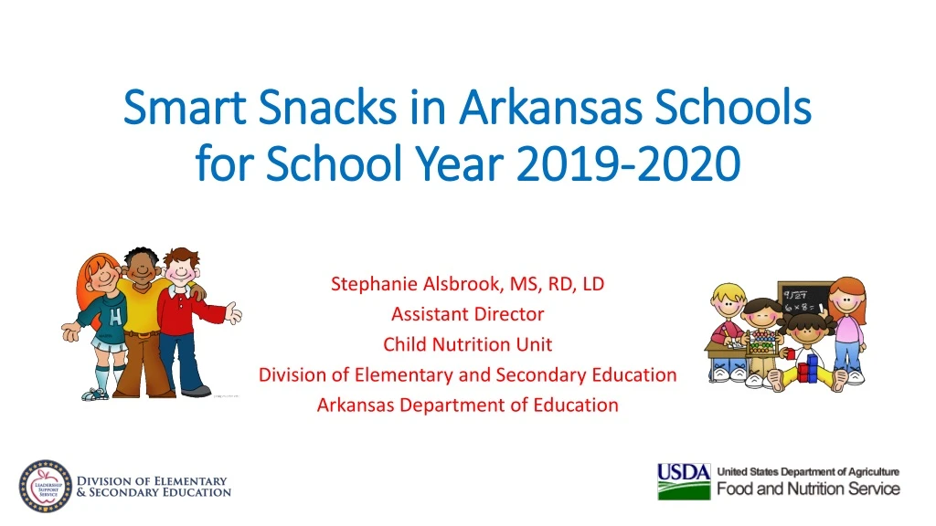 smart snacks in arkansas schools for school year 2019 2020