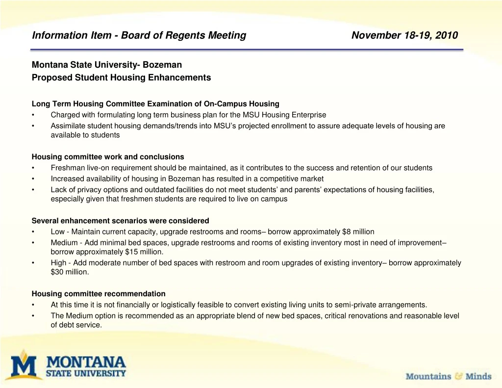 information item board of regents meeting