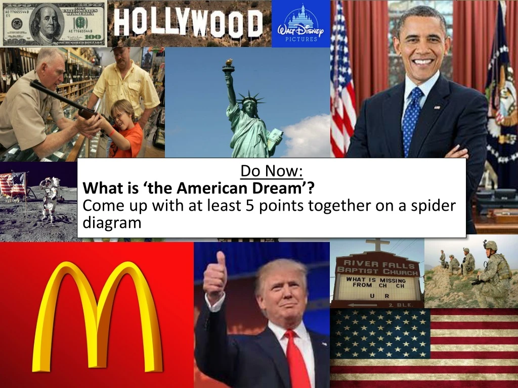 do now what is the american dream come up with