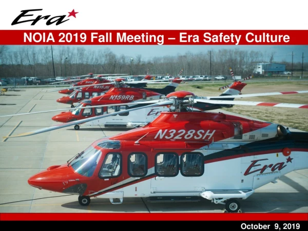NOIA 2019 Fall Meeting – Era Safety Culture