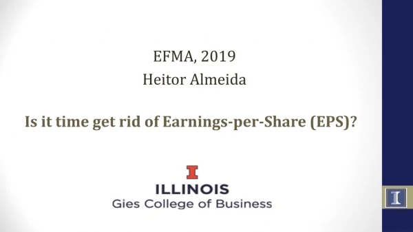 Is it time get rid of Earnings-per-Share (EPS)?