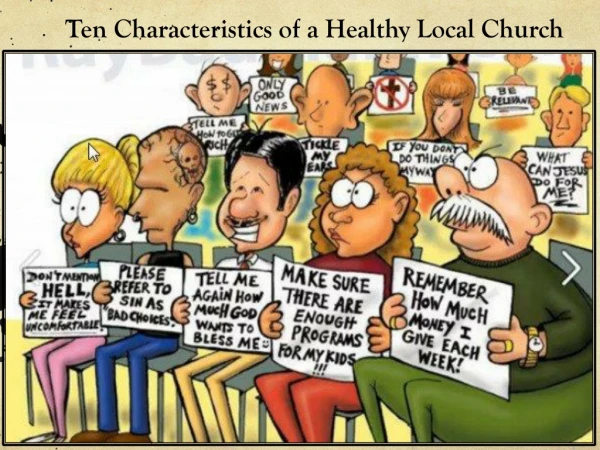 Ten Characteristics of a Healthy Local Church