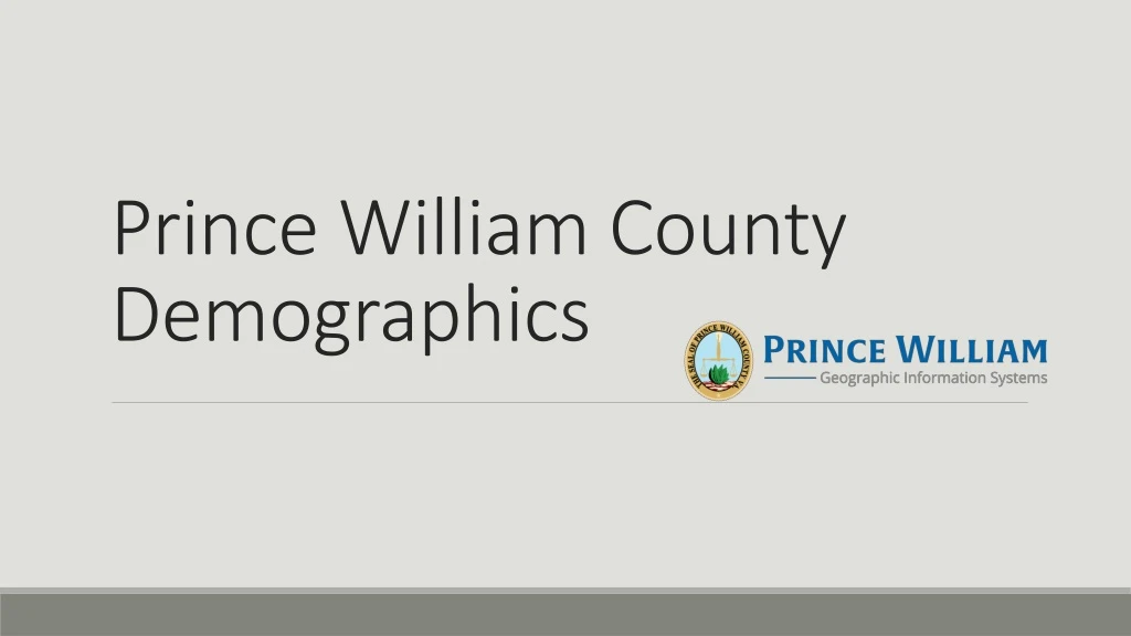 prince william county demographics