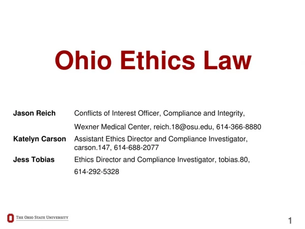 Ohio Ethics Law