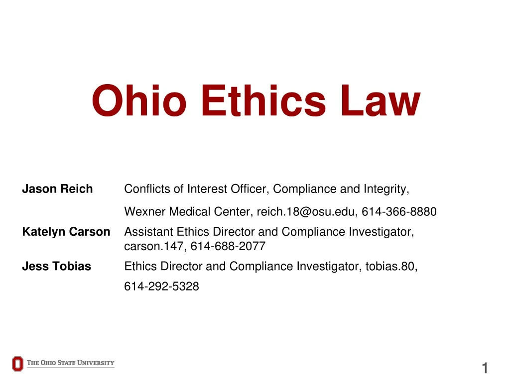 ohio ethics law