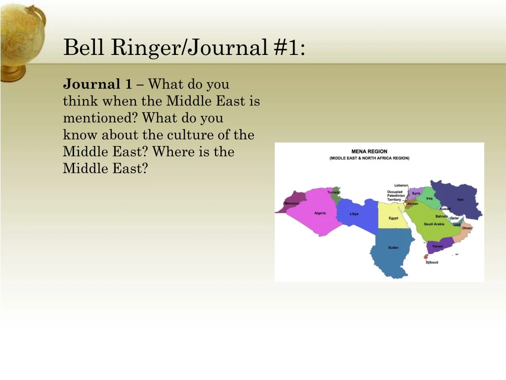 bell ringer journal 1