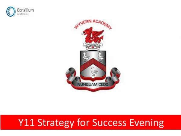 Y11 Strategy for Success Evening