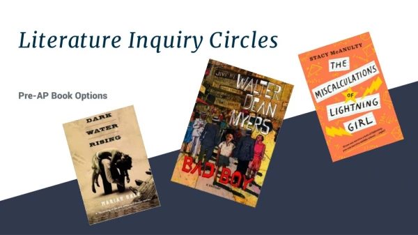Literature Inquiry Circles
