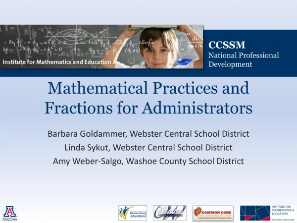 Mathematical Practices and Fractions for Administrators