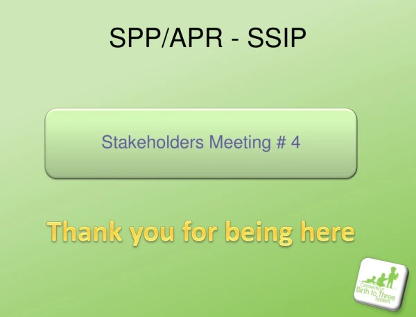 SPP/APR - SSIP
