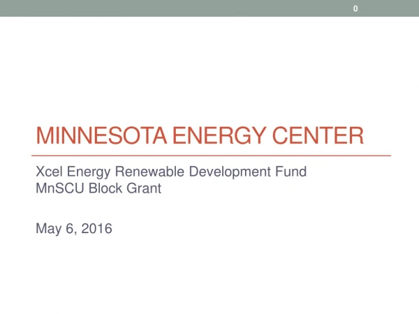 Minnesota Energy Center