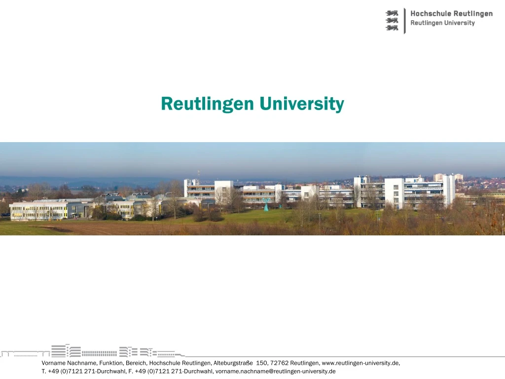 reutlingen university