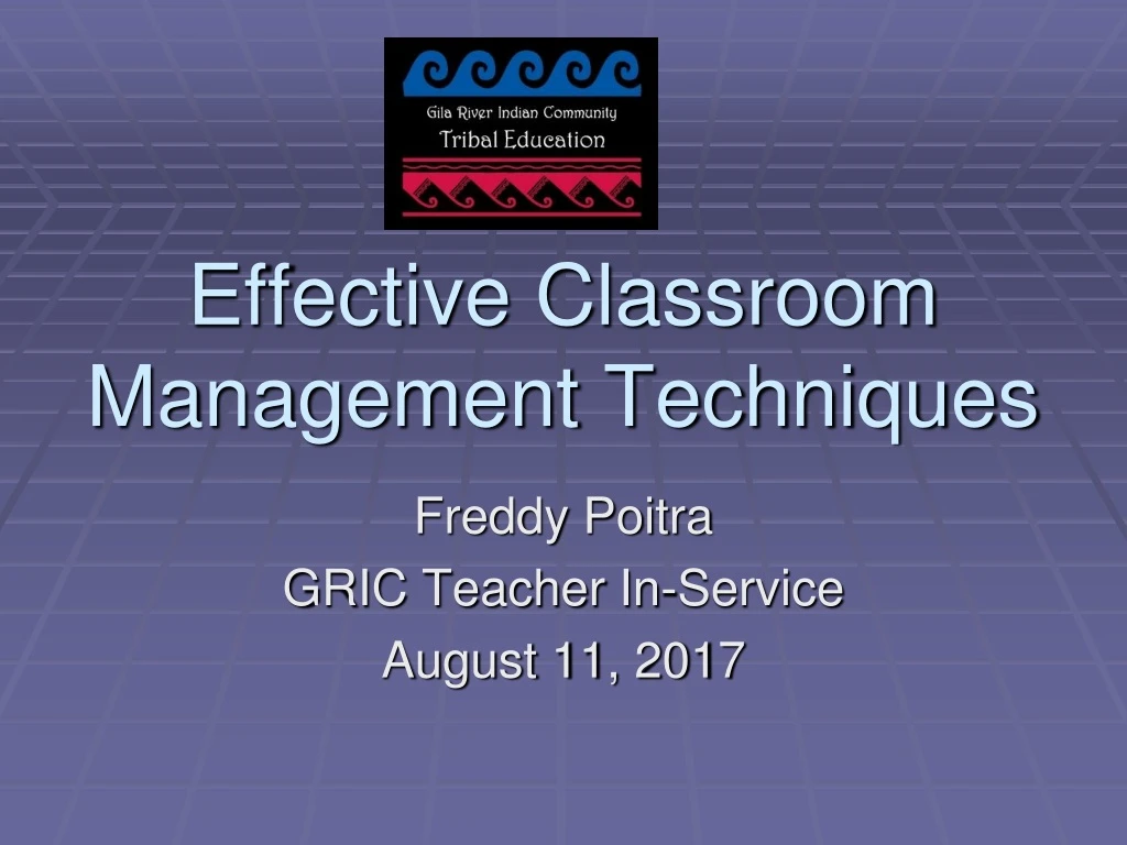 effective classroom management techniques