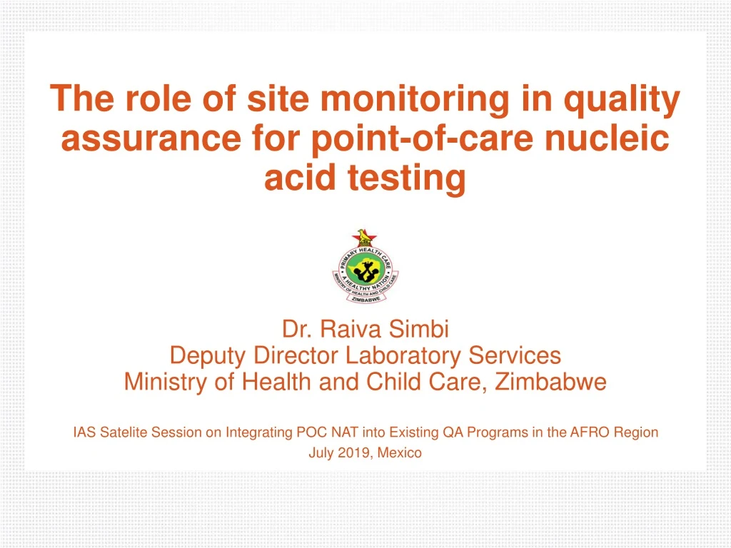 the role of site monitoring in quality assurance
