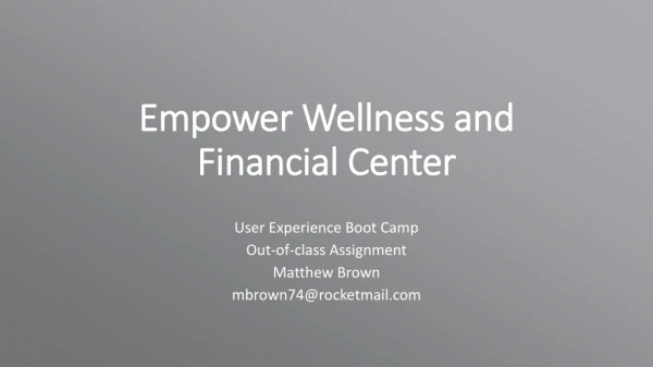 Empower Wellness and Financial Center