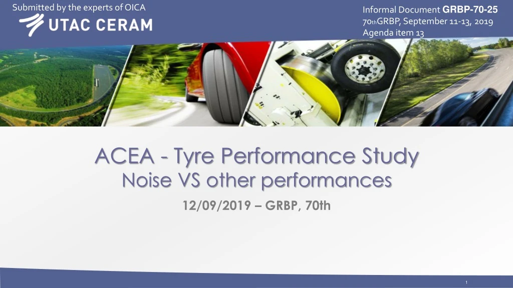 acea tyre performance study noise vs other performances