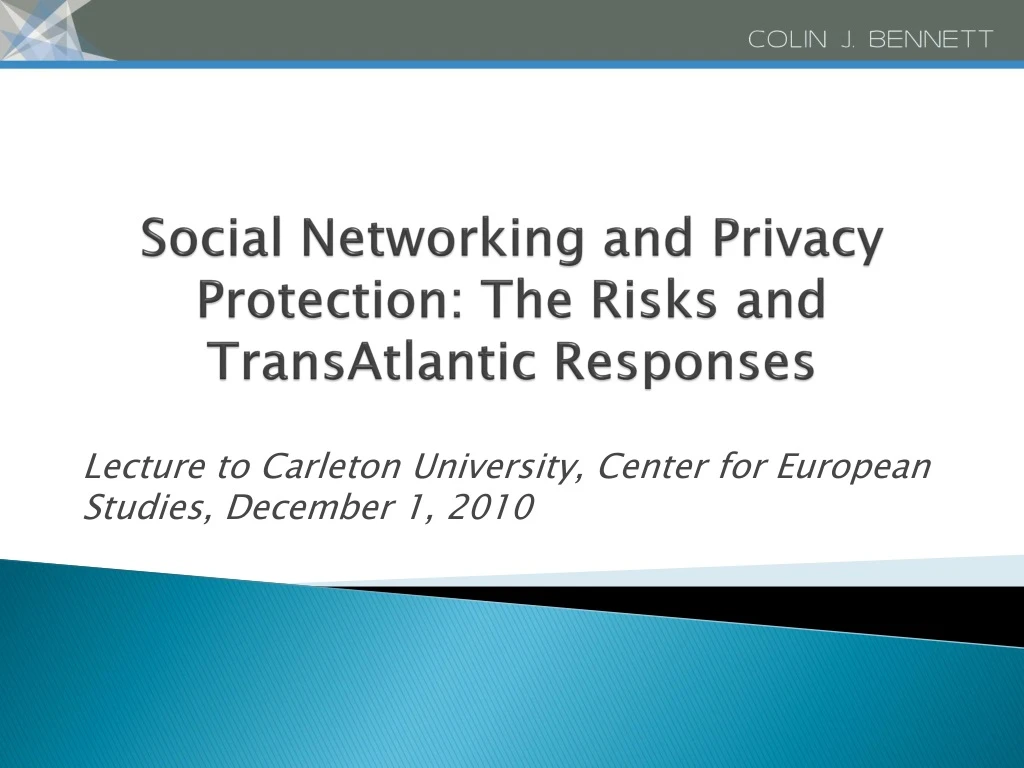 social networking and privacy protection the risks and transatlantic responses