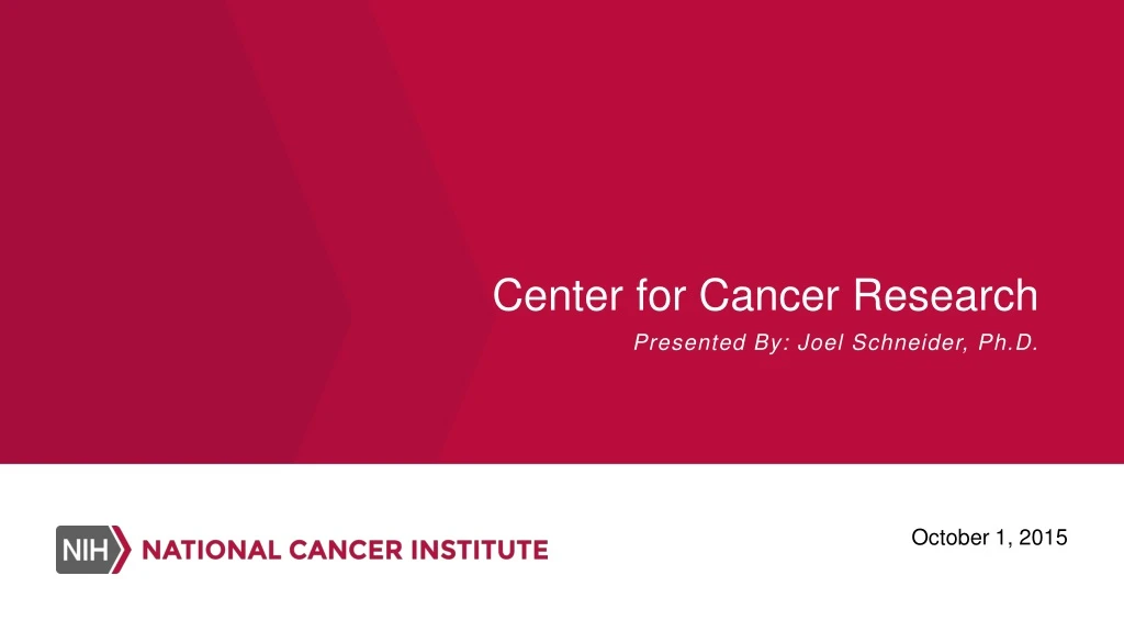 center for cancer research