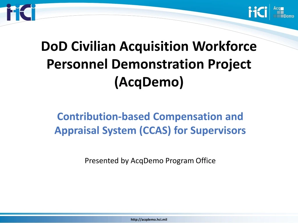 dod civilian acquisition workforce personnel demonstration project acqdemo