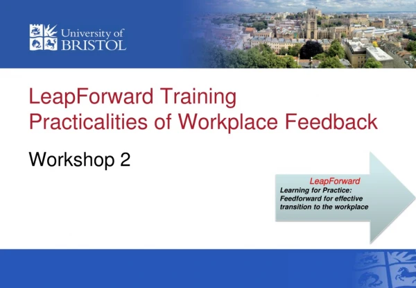 LeapForward Training Practicalities of Workplace Feedback