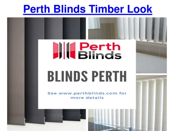 Perth Blinds Timber Look