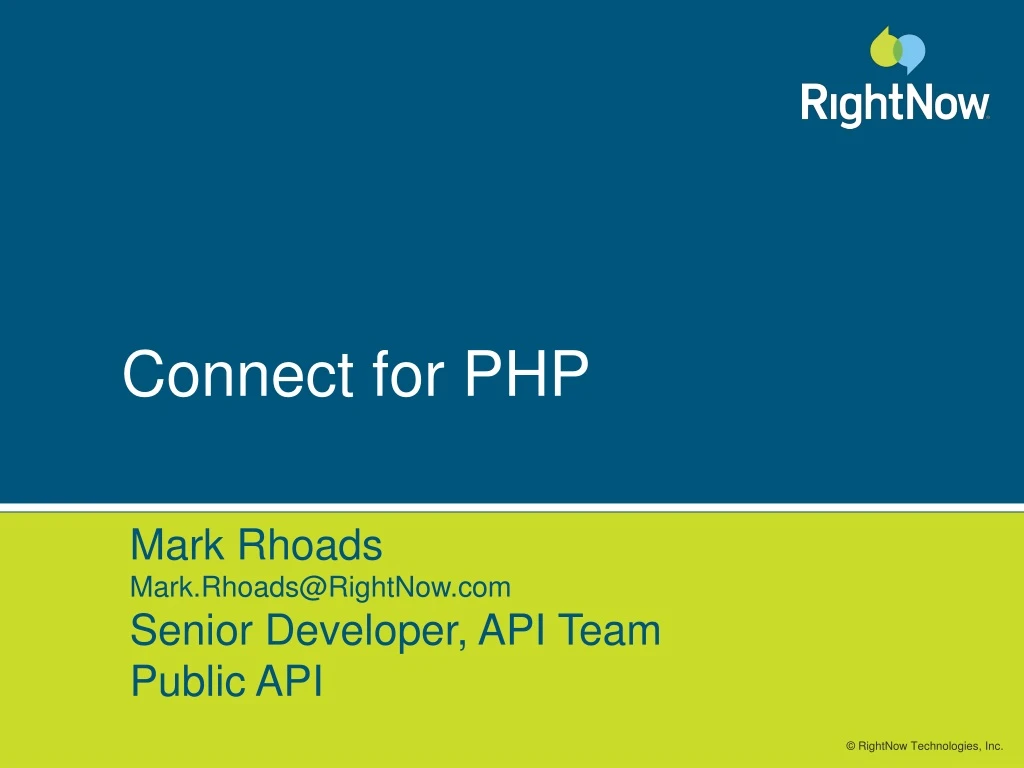 connect for php