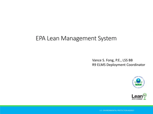 EPA Lean Management System