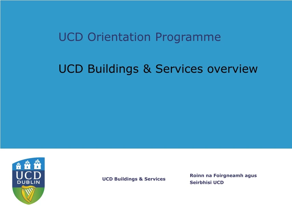 ucd orientation programme