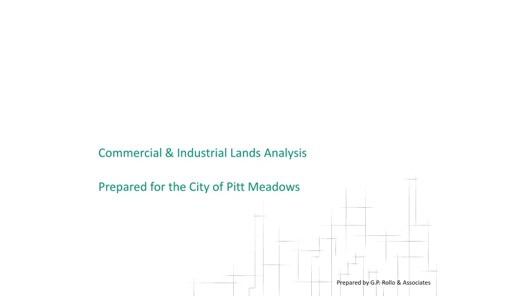 commercial industrial lands analysis prepared