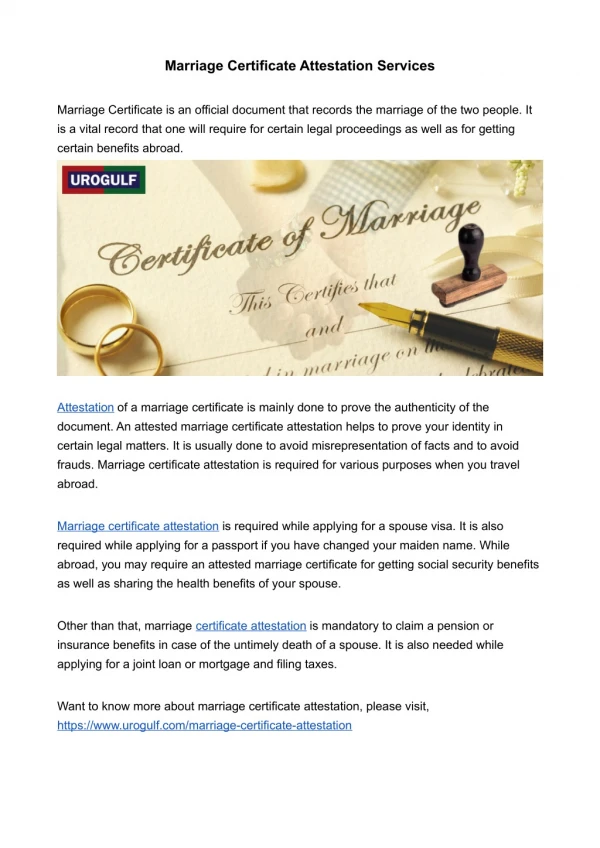 PPT What Are the Procedure for the Attestation of Marriage