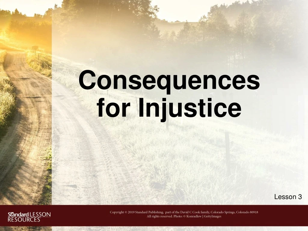 consequences for injustice