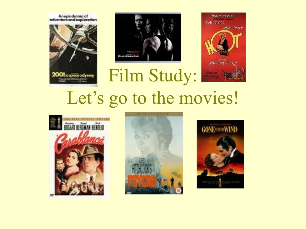 film study let s go to the movies