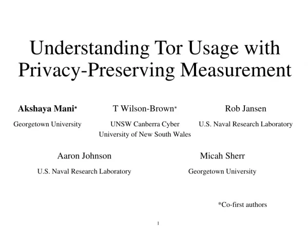 Understanding Tor Usage with Privacy-Preserving Measurement