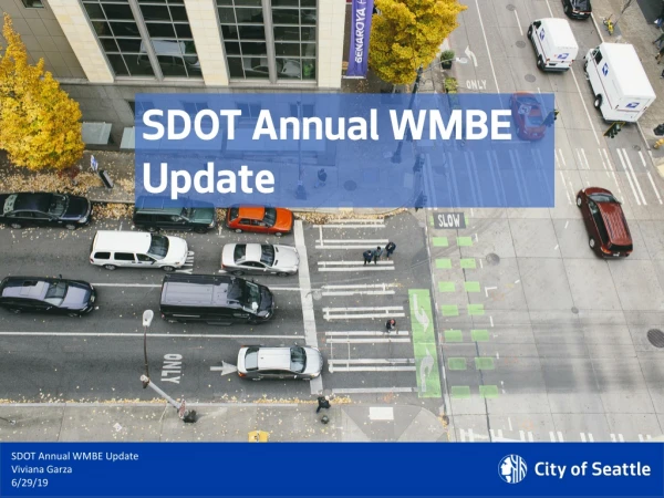 SDOT Annual WMBE Update