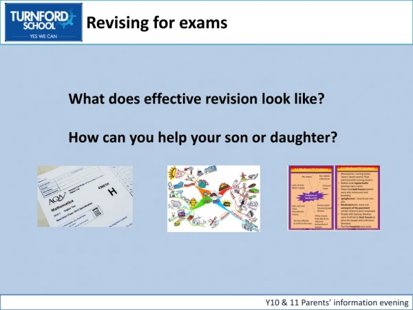 What does effective revision look like? How can you help your son or daughter?