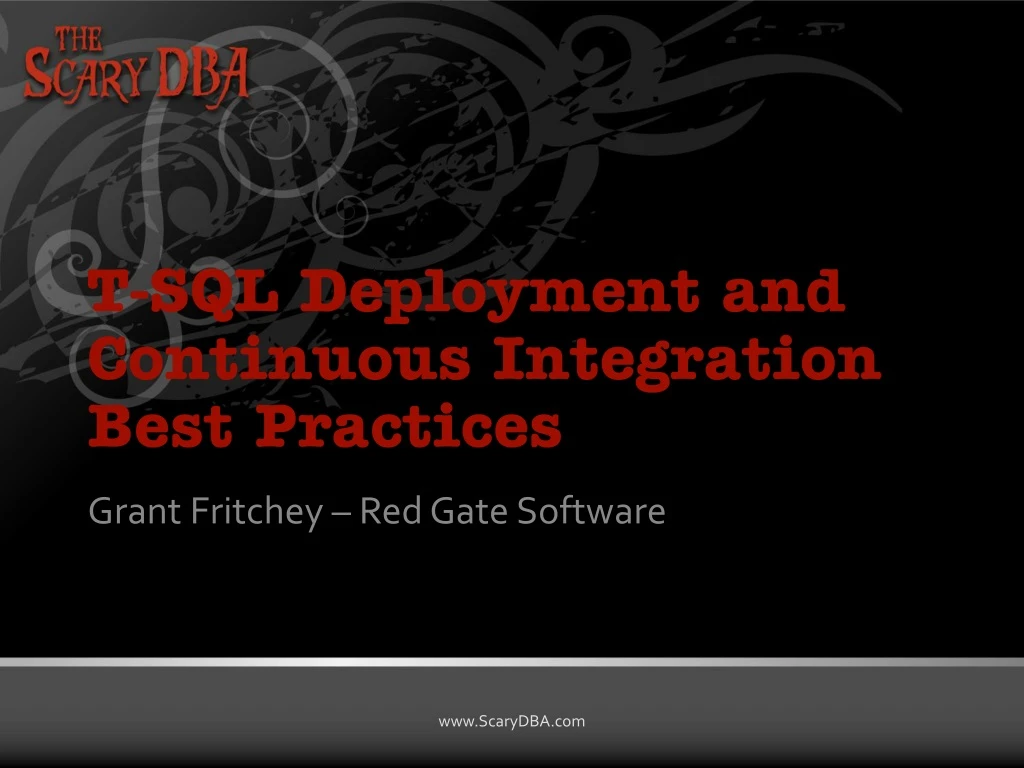 t sql deployment and continuous integration best practices