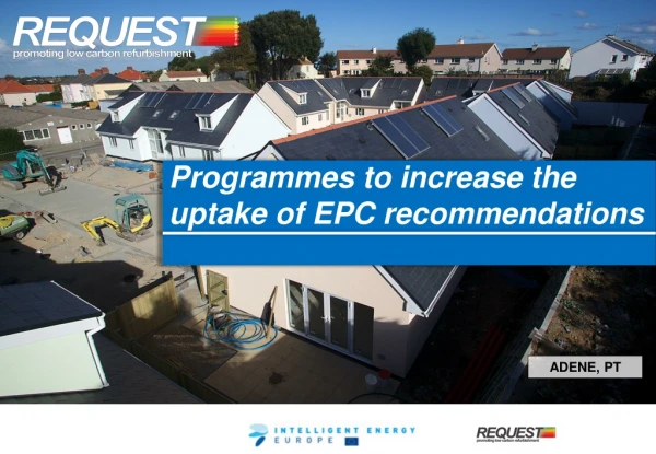 Programmes to increase the uptake of EPC recommendations