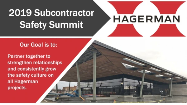 2019 Subcontractor Safety Summit